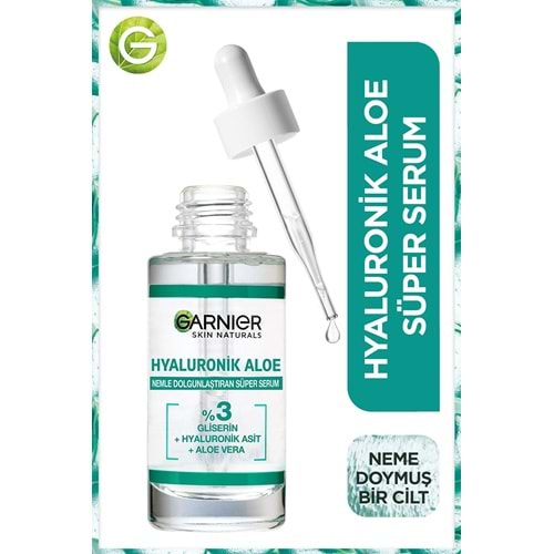 Garnier Hyaluronik Aloe Nemle Dolgunlaştıran Süper Serum 30 Ml 3600542432955