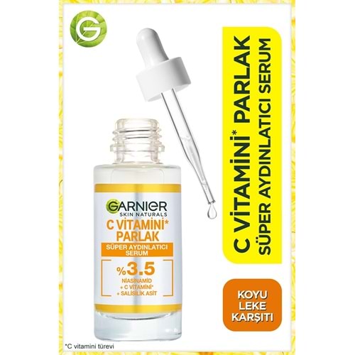 Garnier C Vitamini Parlak Süper Aydınlatıcı Serum 30 Ml 3600542433341
