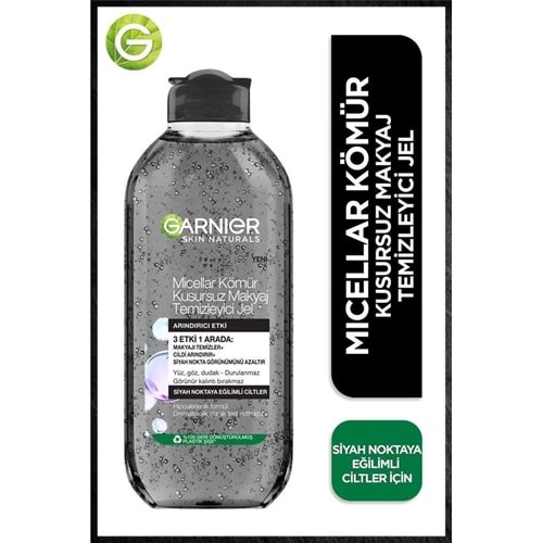 Garnier Micellar Kömür Kusursuz Makyaj Temizleyici Jel 400 Ml 3600542457446