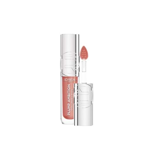 L'Oreal Paris Plump Ambition Hyaluron Lip Oil Besleyici ve Nemlendirici Dudak Parlatıcısı - 650 Nude Macaron