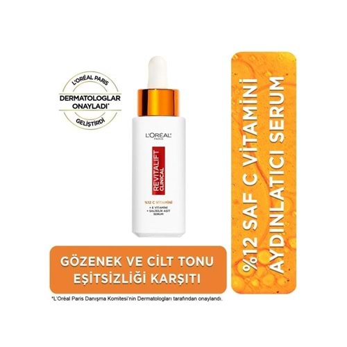 LOreal Paris Revitalift Clinical %12 Saf C Vitamini Aydınlatıcı Serum 30ml