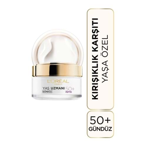 LOreal Paris Yaş Uzmanı 50 Kırışıklık Karşıtı Sıkılaştırıcı Gündüz Bakım Kremi
