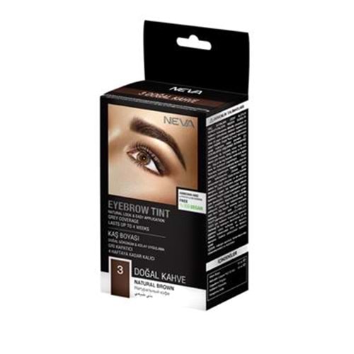 NevaEyebrow Tınt Kaş Boyası 15ml 3 Doğal Kahve