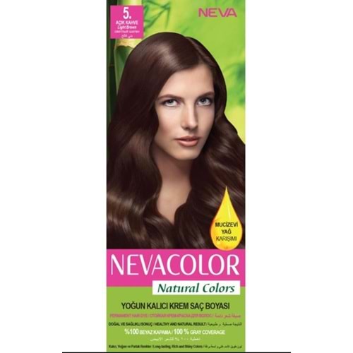 Neva Color Natural Saç Boyası Seti 5 Açık Kahve
