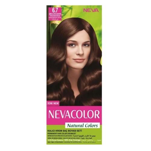 Neva Color Natural Saç Boyası Seti 6.7 Çikolata Kahve