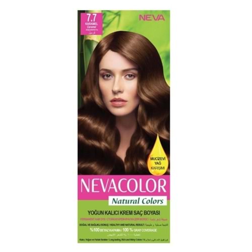 Neva Color Natural Saç Boyası Seti 7.7 Karamel