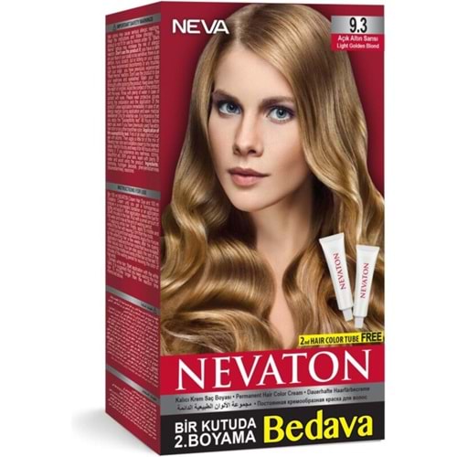 Nevaton 2 Li Saç Boyası 9.3 Açık Altın Sarısı