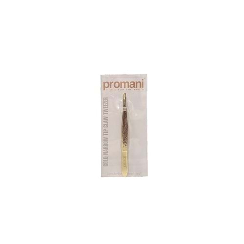 Promani Pr-919 Altın Düz Ince Uçlu Cımbız PR-919