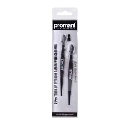 Promani Unisex Siyah Kaş Usturası 2'li