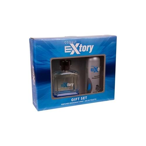 Extory Erkek Cobalt Edt 100 Ml Parfüm Seti