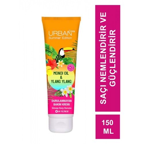 Urban Care Summer-Monoi Yağı&Ylang Ylang Güneş Koruyucu Durulanmayan Bakım Krem-Vegan-150ML
